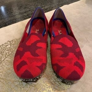 Rothy’s Red Camo Loafers